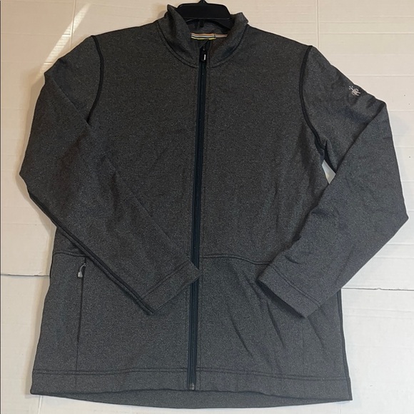Smartwool-Men's-M-Charcoal gray-Merino sport fleece full zip jacket 19044. - Picture 2 of 16